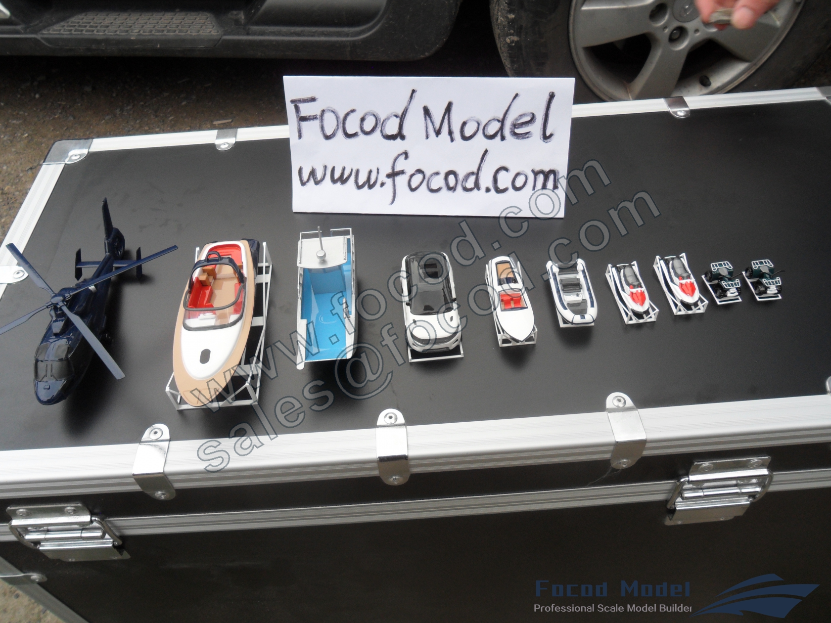 custom made model of 63m cargo yacht